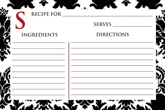 Free Printable Personalized Recipe Cards Free Templates Printable