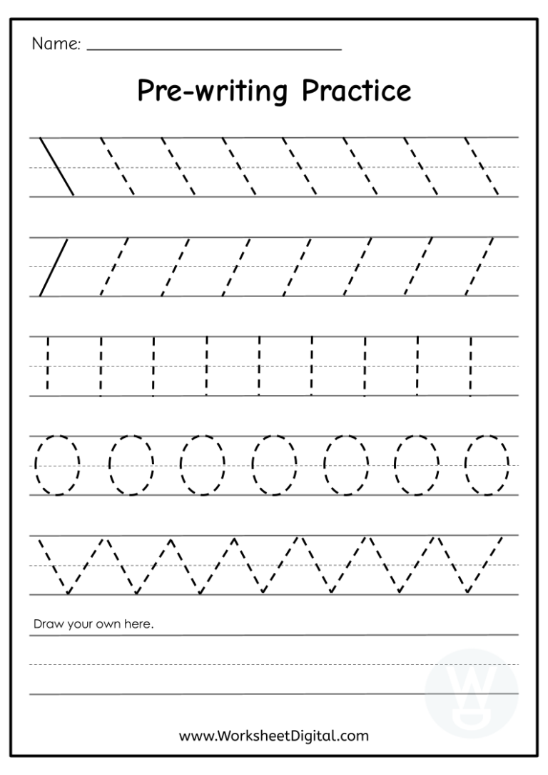 printable pre writing activities for preschoolers