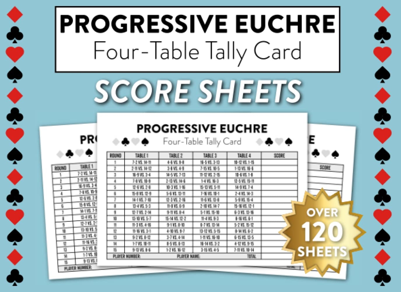 free printable progressive euchre score cards