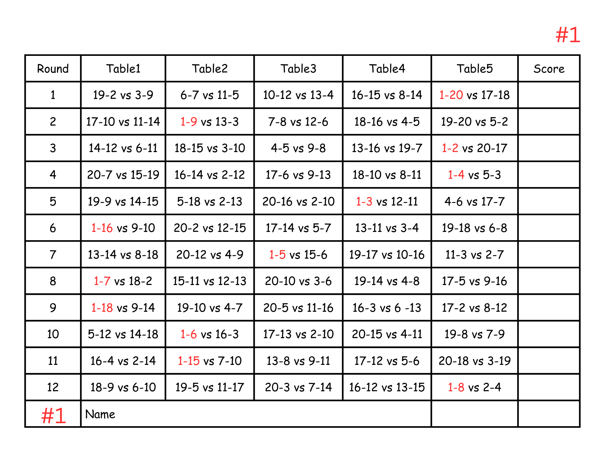 Free Printable Progressive Euchre Score Cards FREE Printables