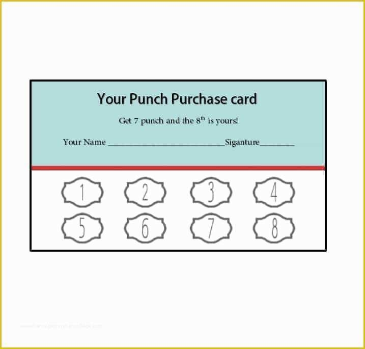 Free Printable Punch Card Template Of Diy Printable Punch Cards You 