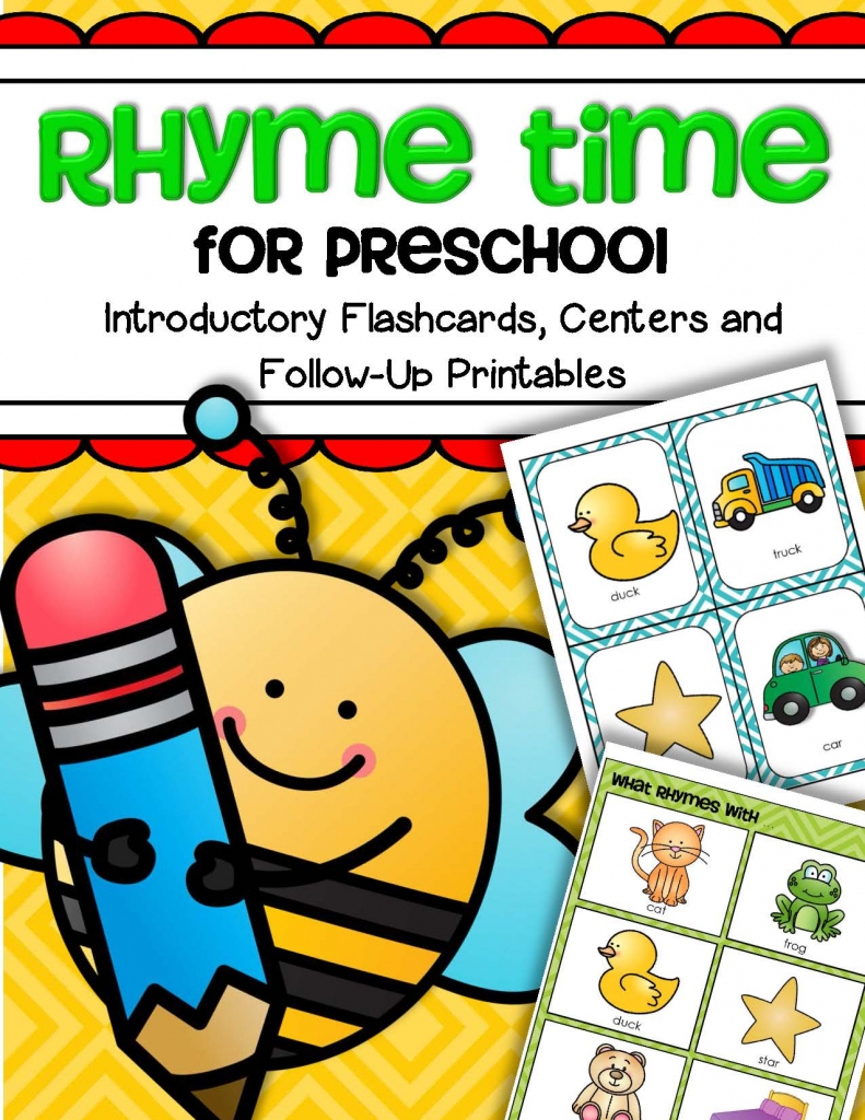 free printable rhyming flash cards