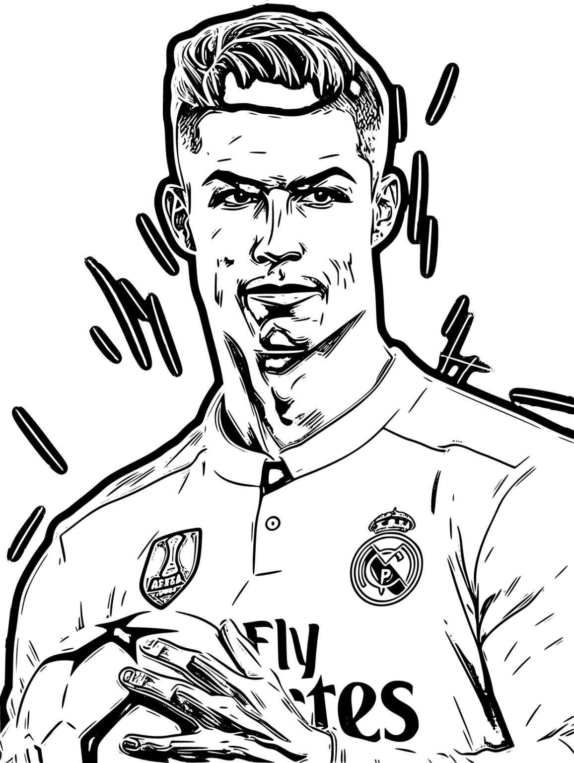 Ronaldo Coloring Page