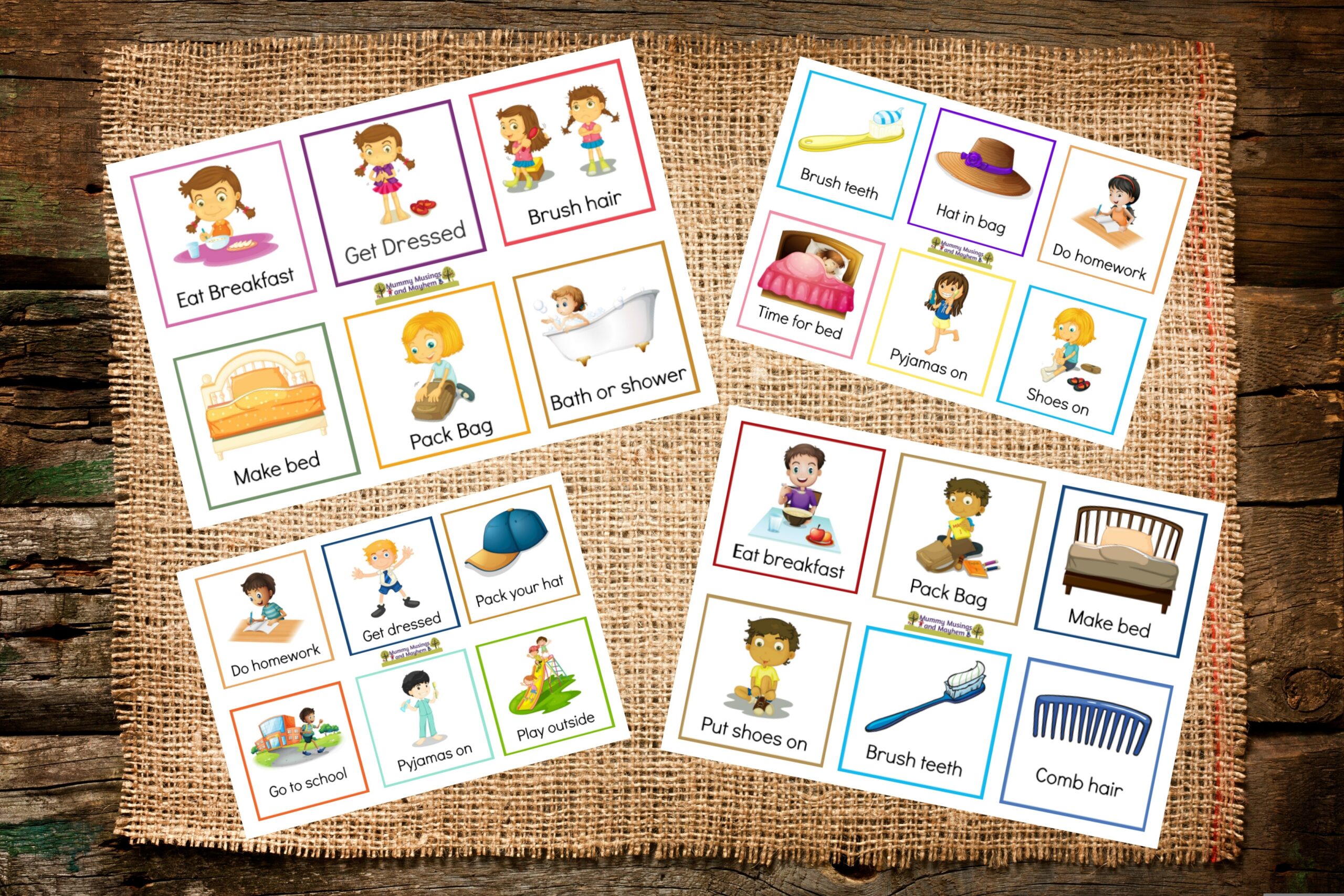 Free Printable Routine Cards