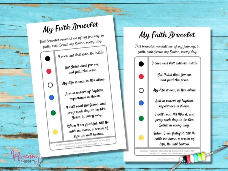 free printable salvation bracelet cards pdf