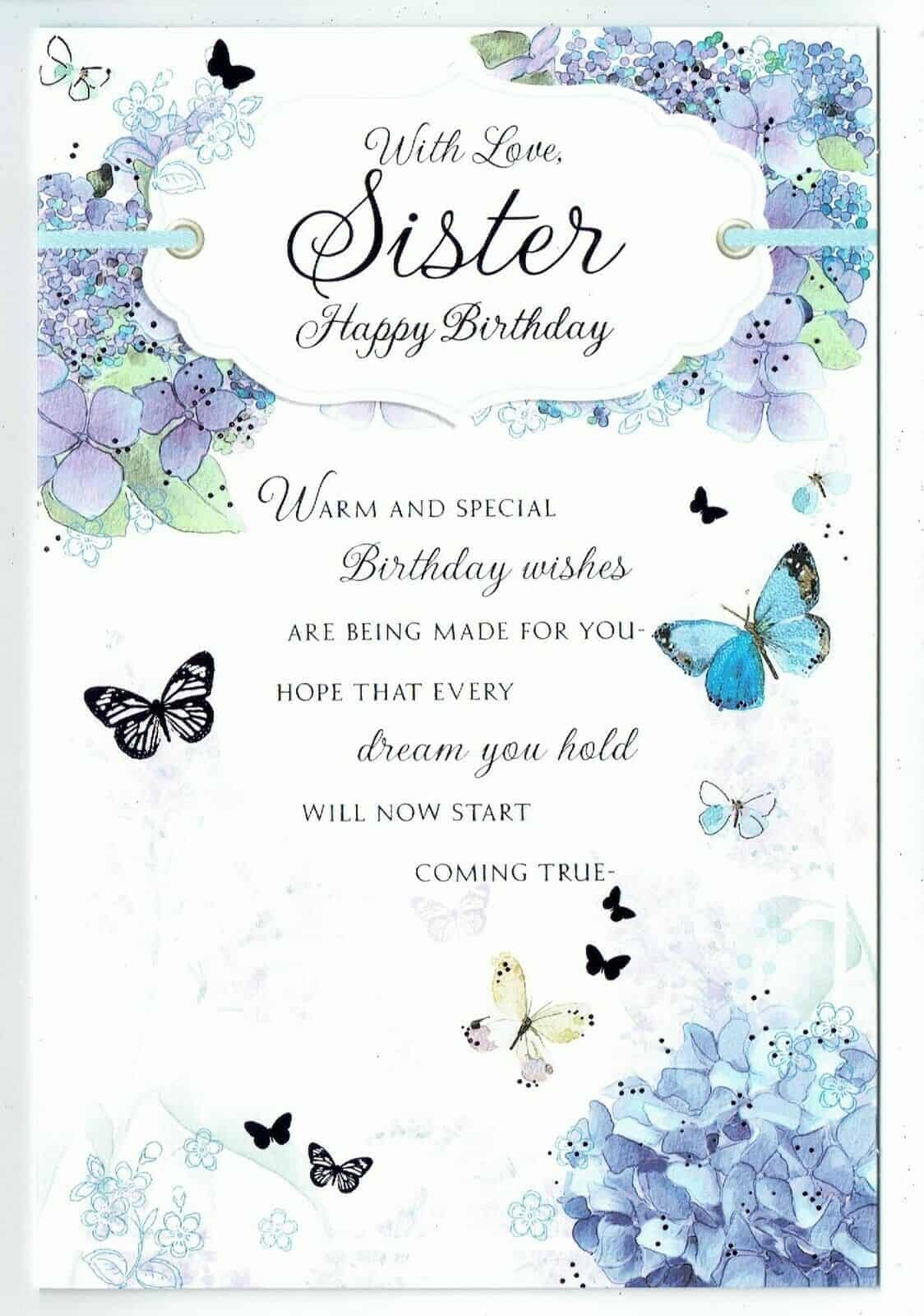Free Printable Sister Birthday Cards 2023 FreePrintableBirthday