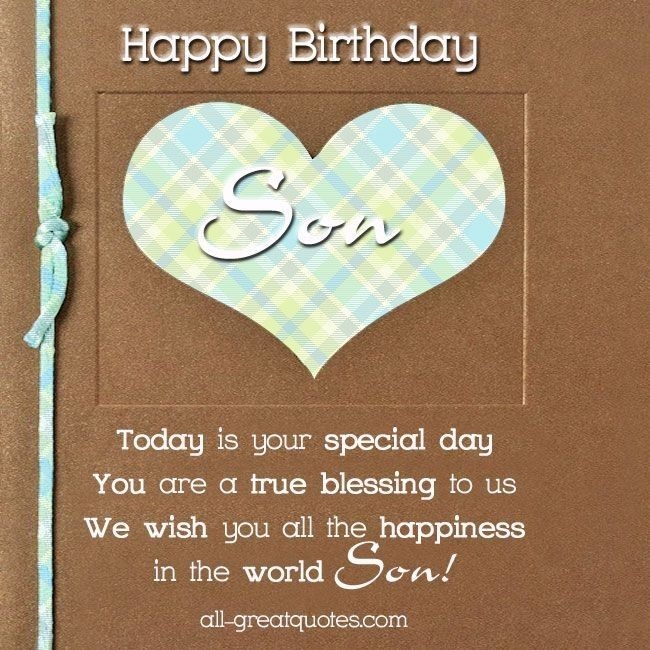 Free Printable Son Birthday Cards Free Printable Card