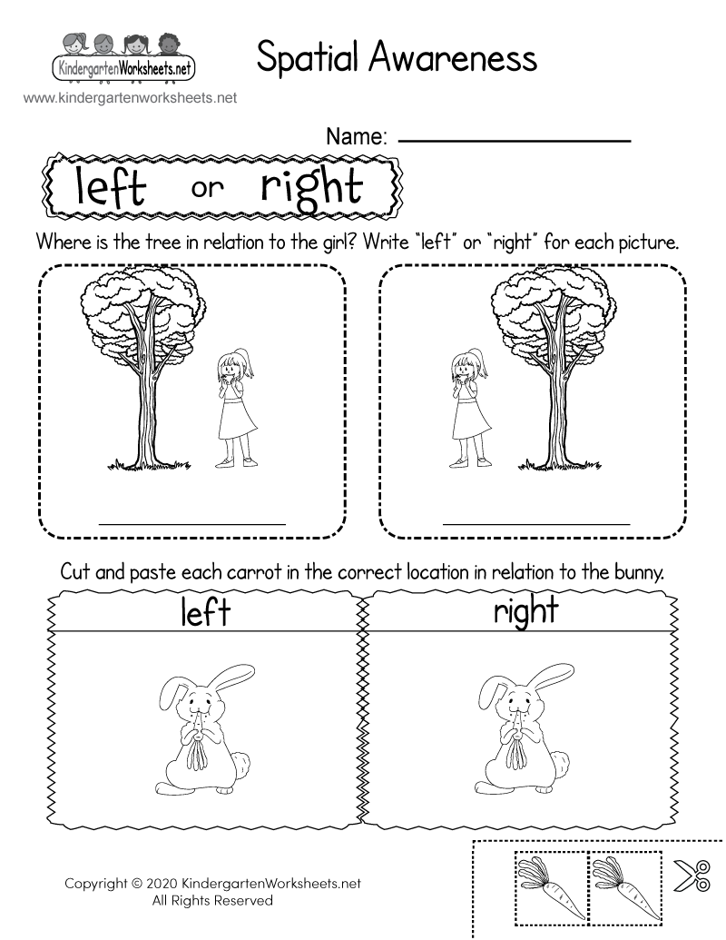 Free Printable Spatial Concepts Worksheet