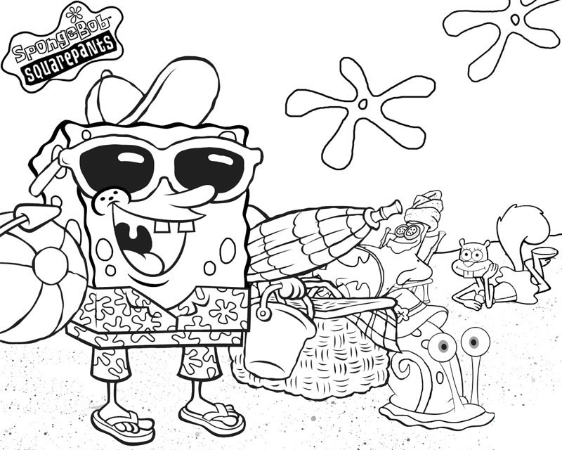free coloring pages spongebob