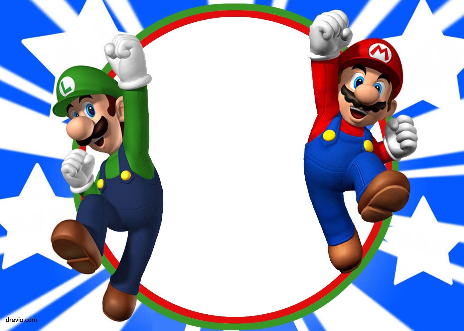 Free Printable Super Mario Bros Invitation Template FREE PRINTABLE