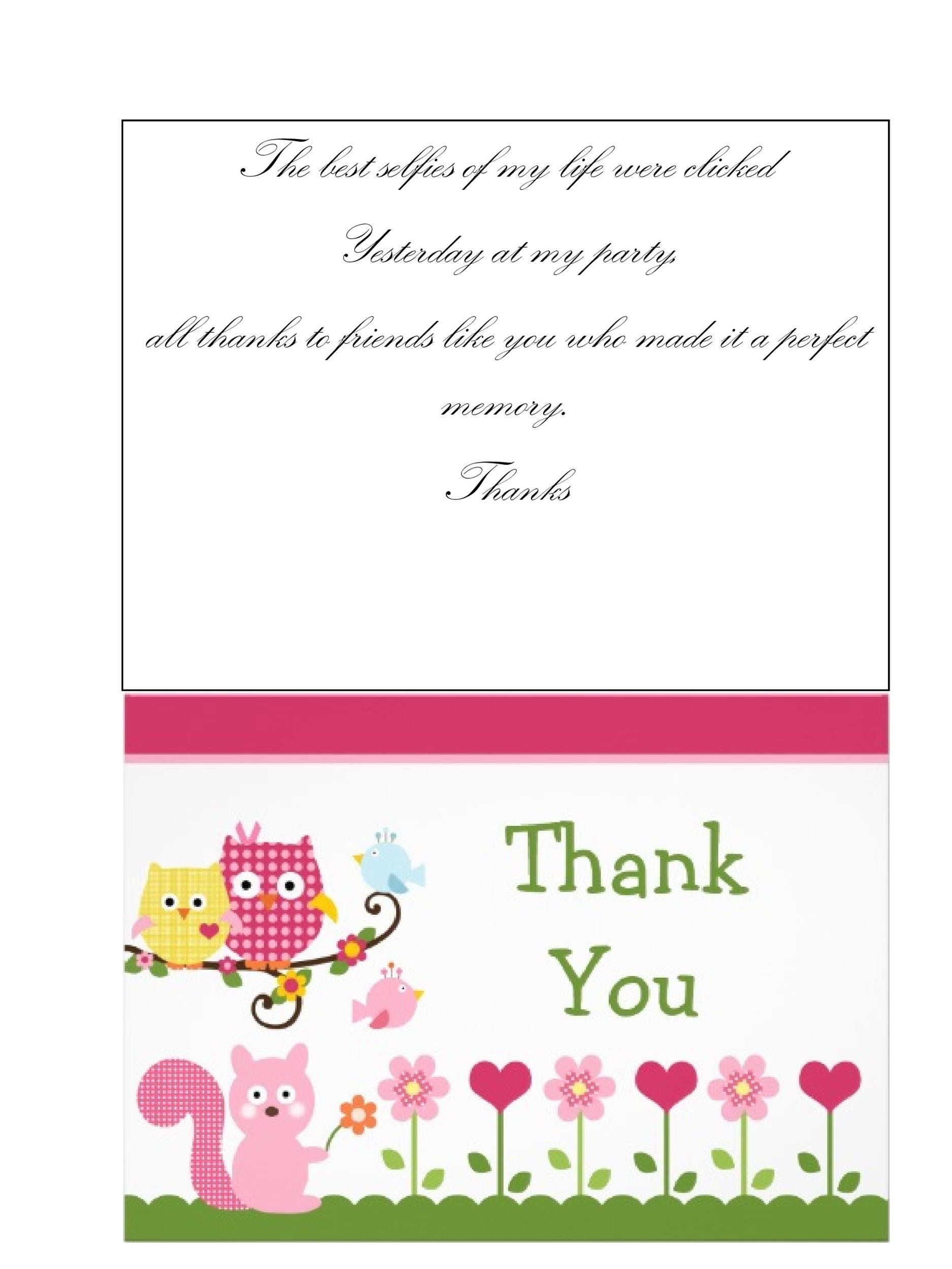 free thank you card template printable
