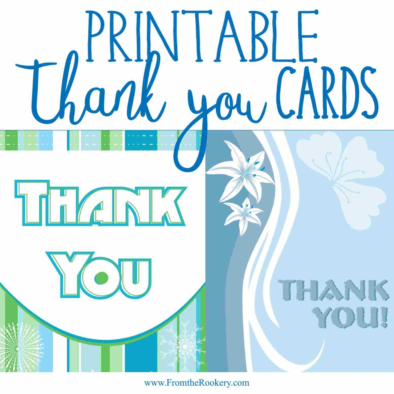 free printable thank you cards for business