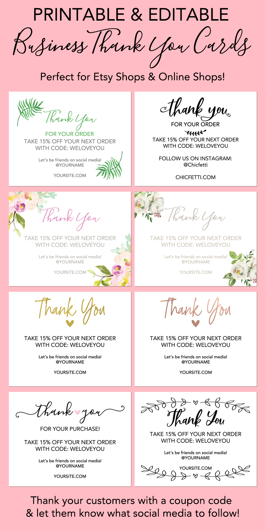 Free Printable Thank You For Your Business Cards Adrianstavern