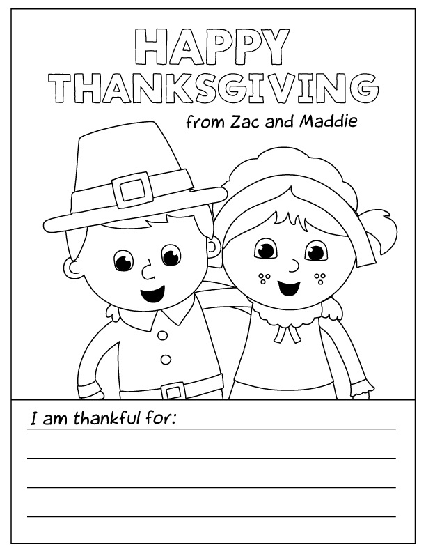 Free Thanksgiving Coloring Pages