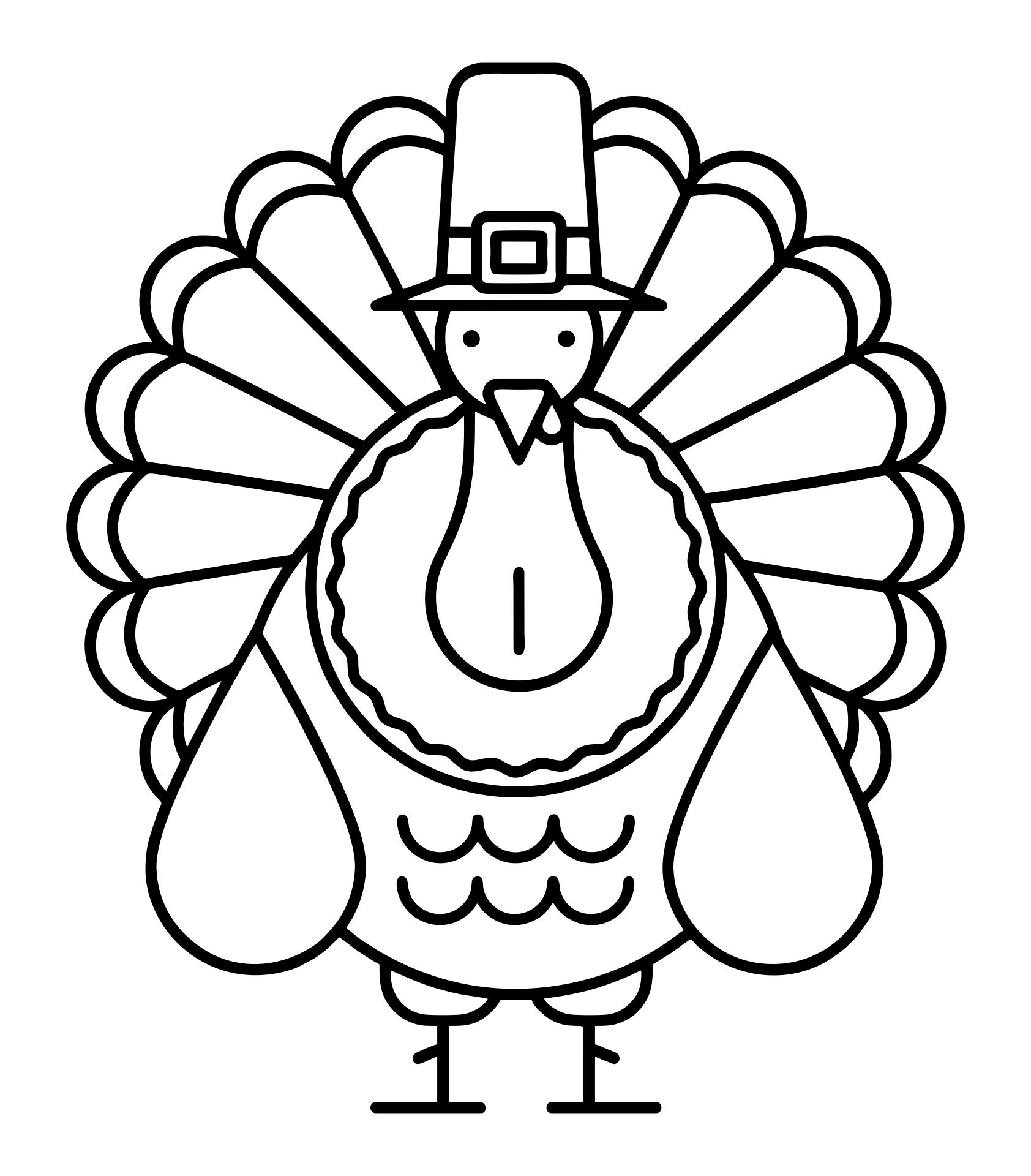 turkey template printable free