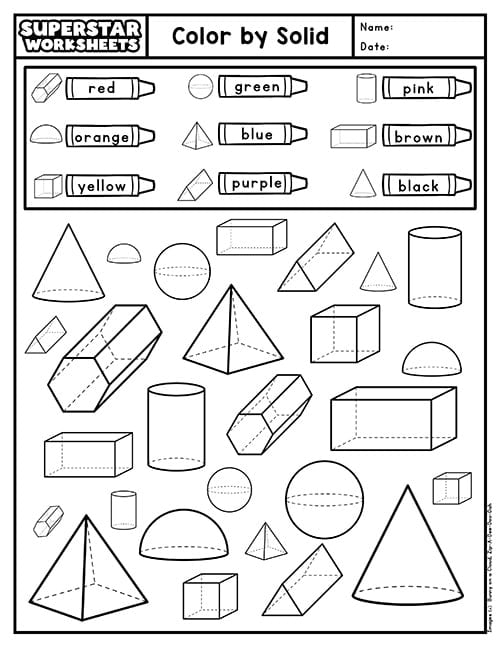 Free Printable Three Dimensional Shapes Worksheets Download Free 