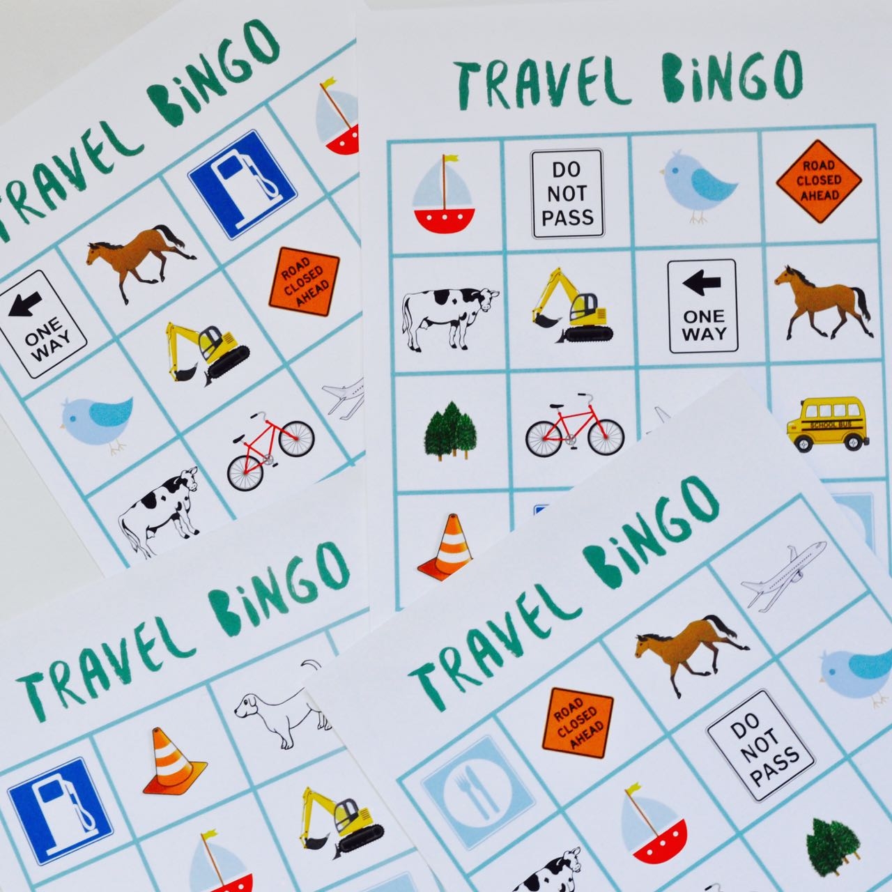 free printable travel bingo cards