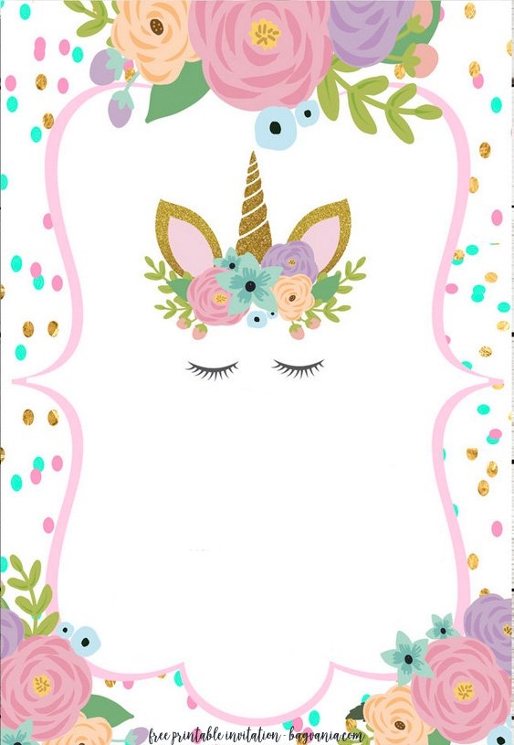 free printable unicorn birthday card
