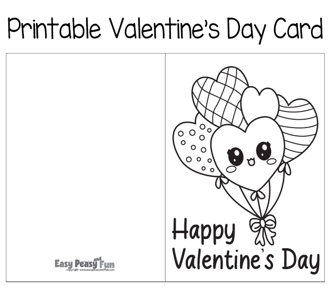 Free Printable Valentine 39 s Day Cards To Color Easy Peasy And Fun