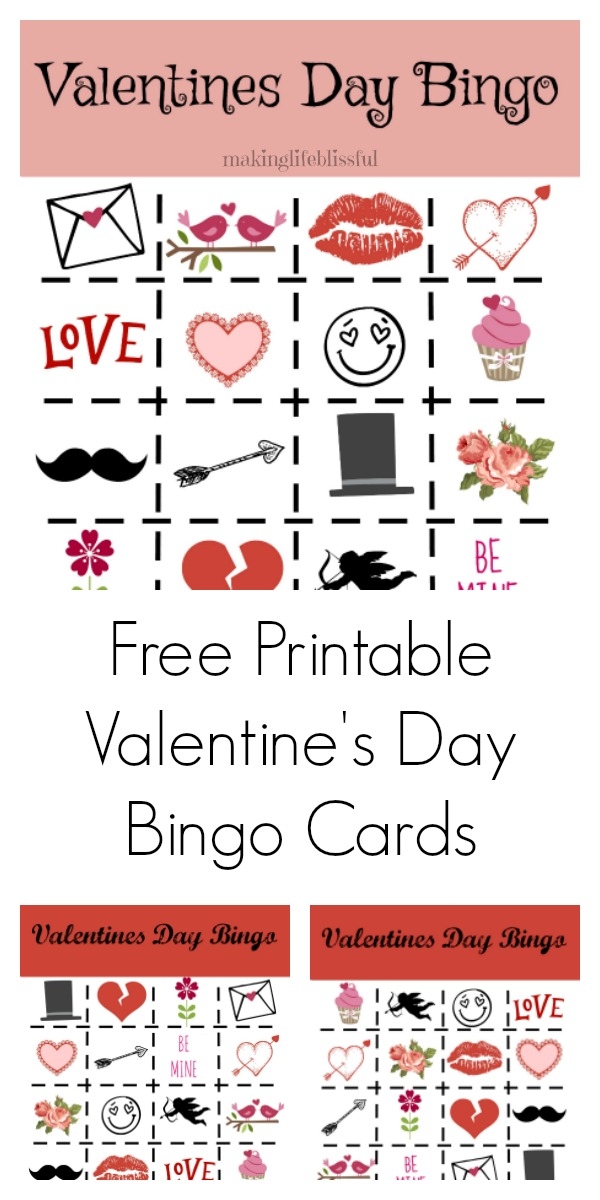 Free Printable Valentine Bingo Cards For Large Groups