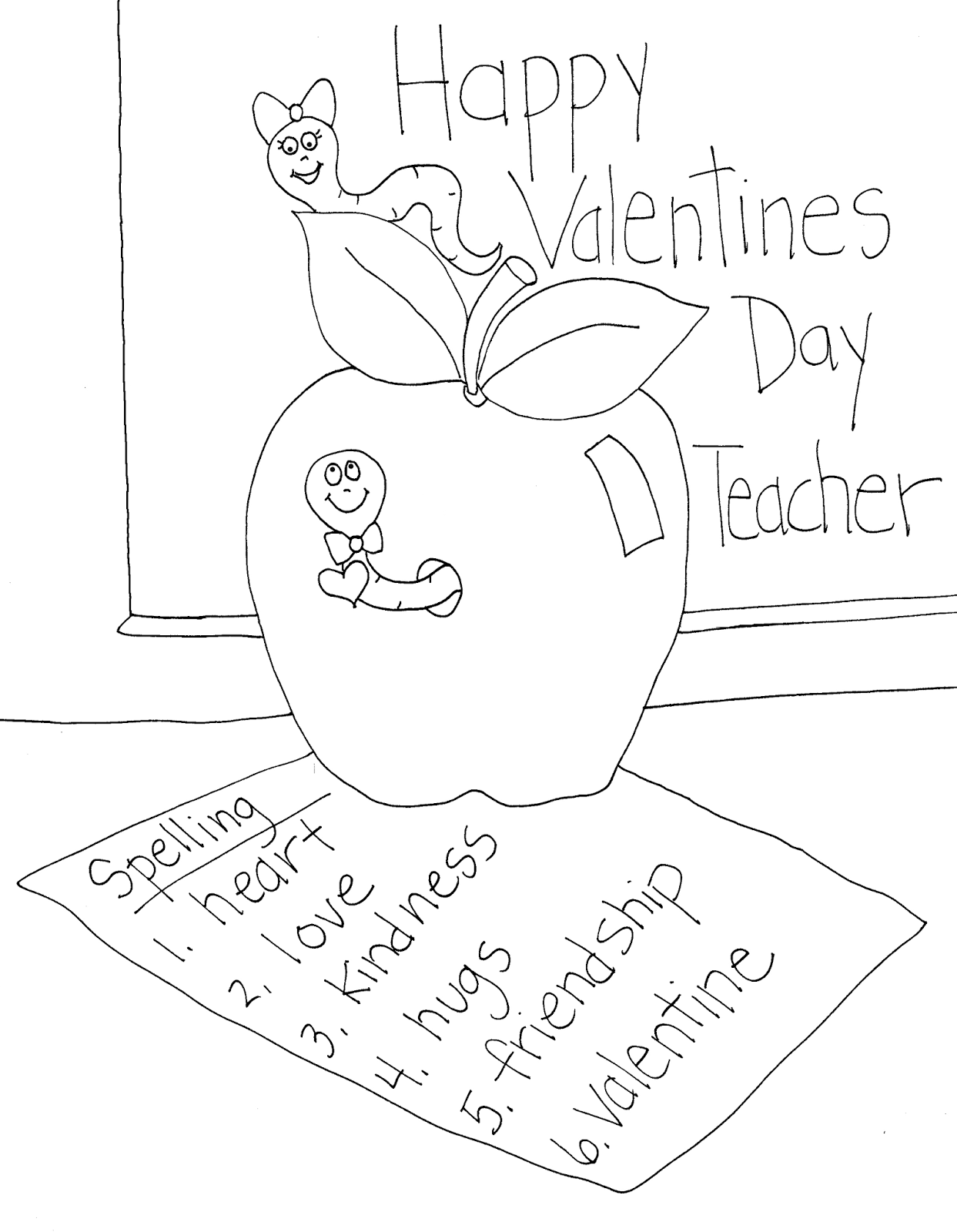 Free Printable Valentine Card For Teacher