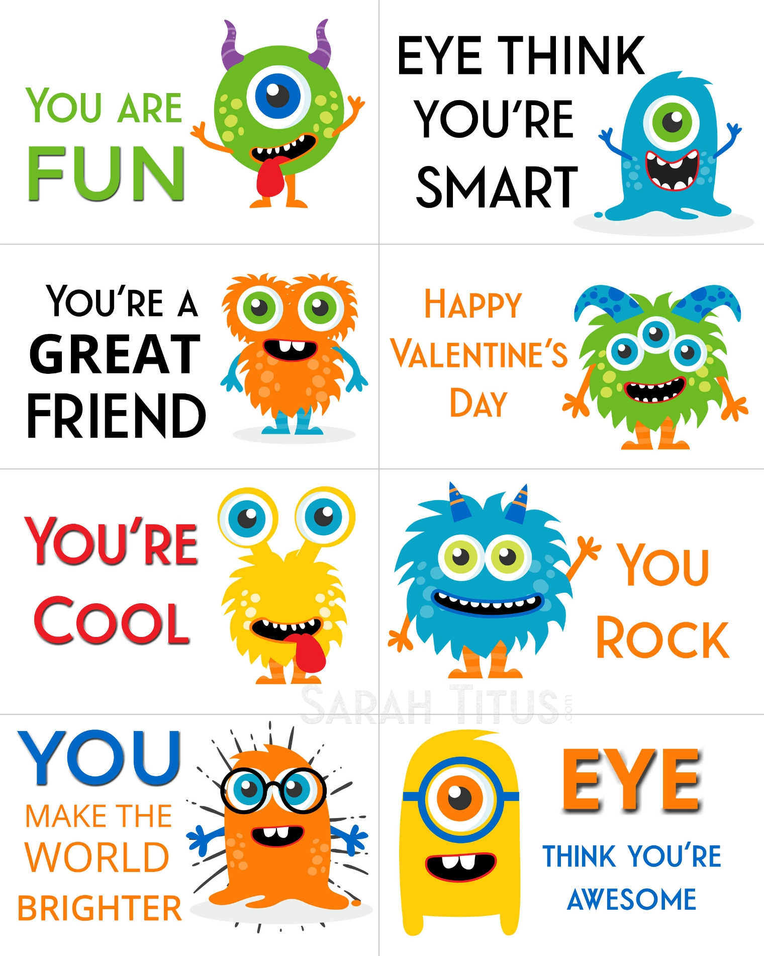 Free Printable Valentine Cards For Kids