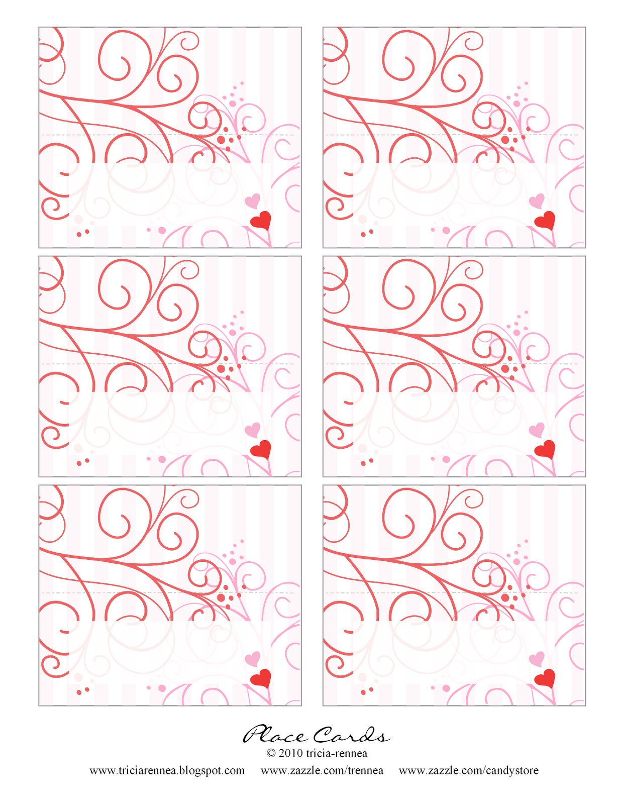 Free Printable Valentine Place Cards Free Templates Printable