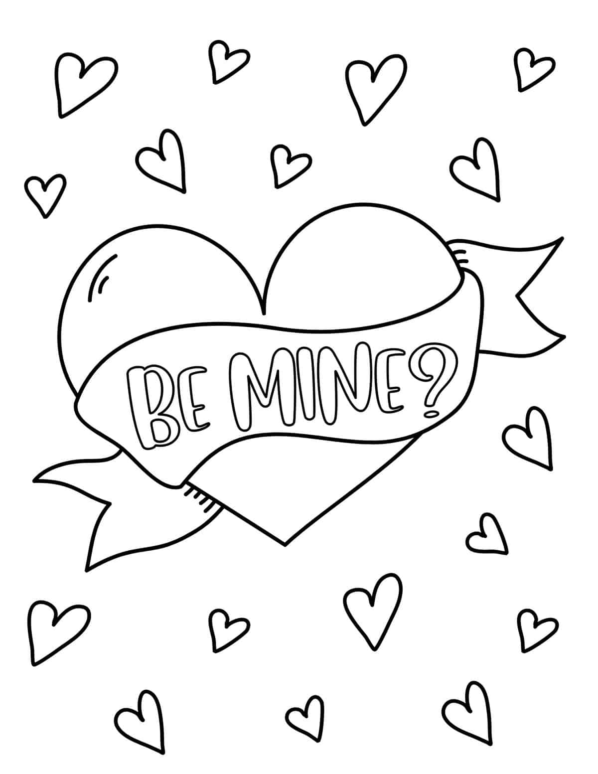 free printable valentines day coloring cards