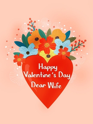 Free Printable Valentines Day Wife Cards Create And Print Free 