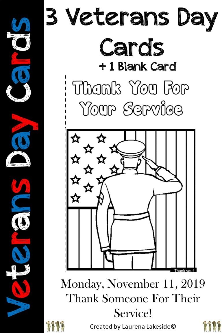 free printable veterans day thank you cards