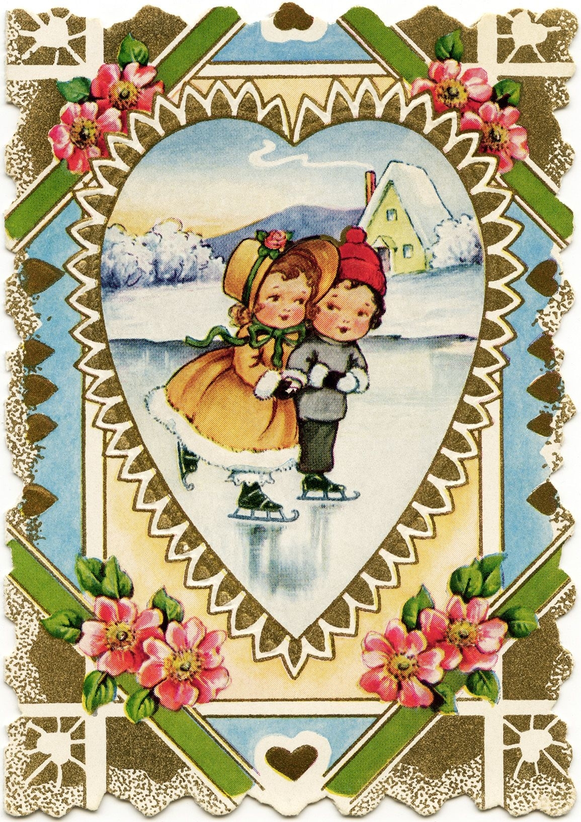 free printable victorian valentine cards