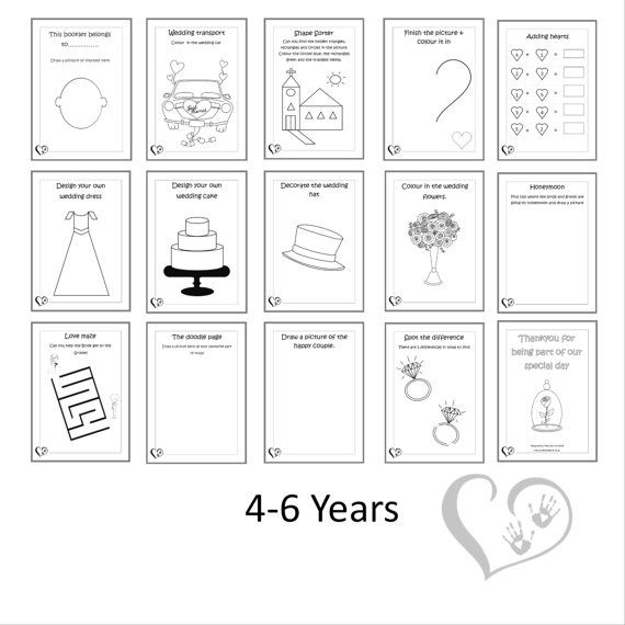 Free Printable Wedding Activities For Kids