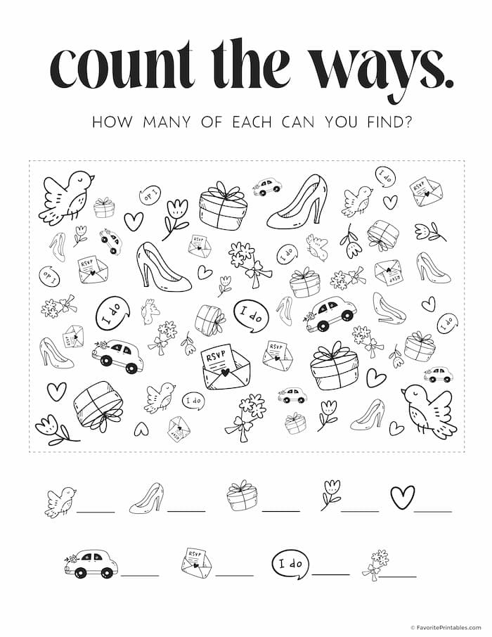 Free Printable Wedding Activity Book For Kids Favorite Printables
