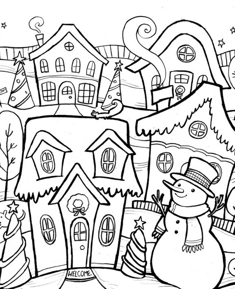 Free Printable Winter Coloring Pages Winter Coloring Pages To Download
