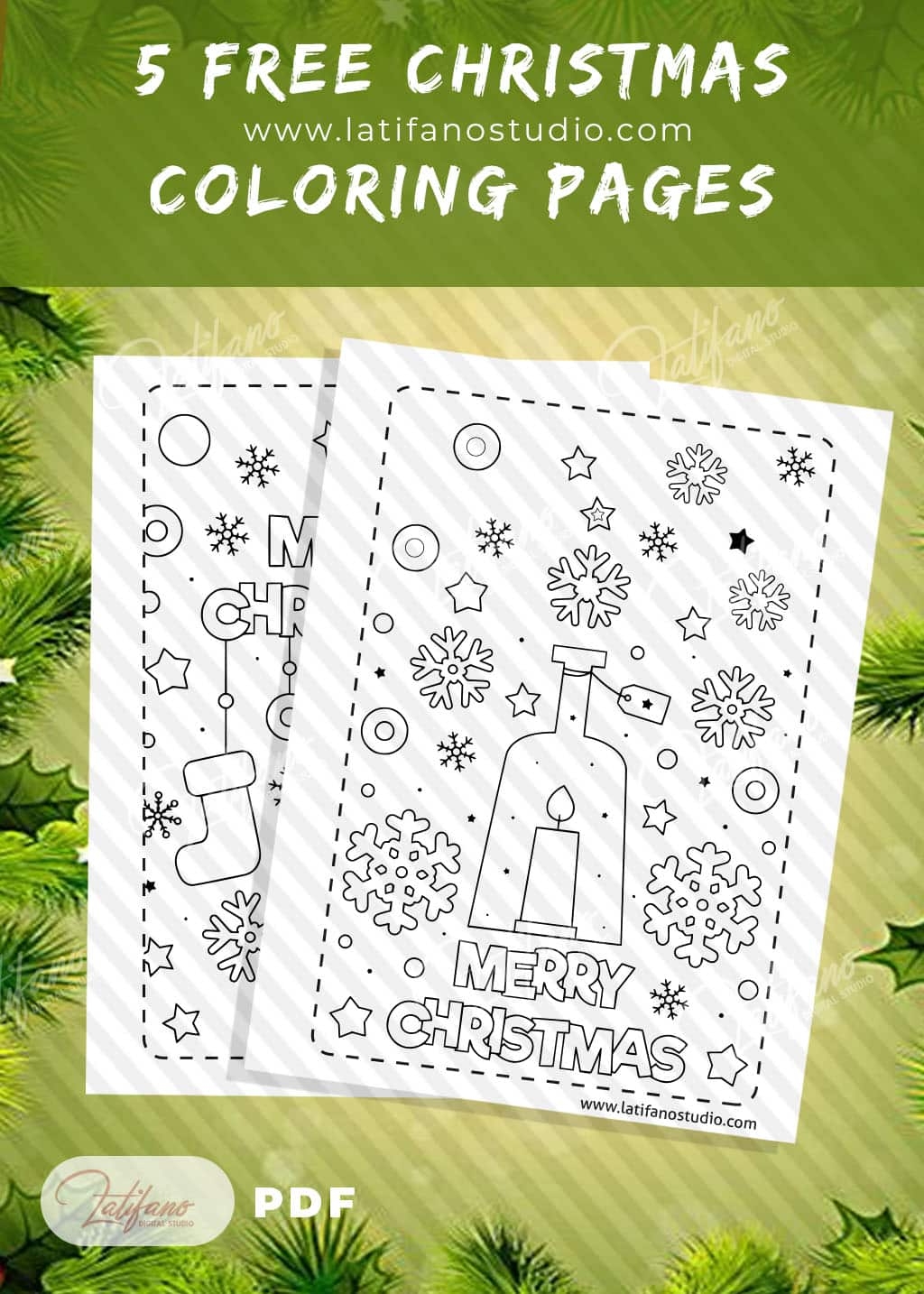 Free Printable Xmas Coloring Pages 5 Free Coloring Pages Printable