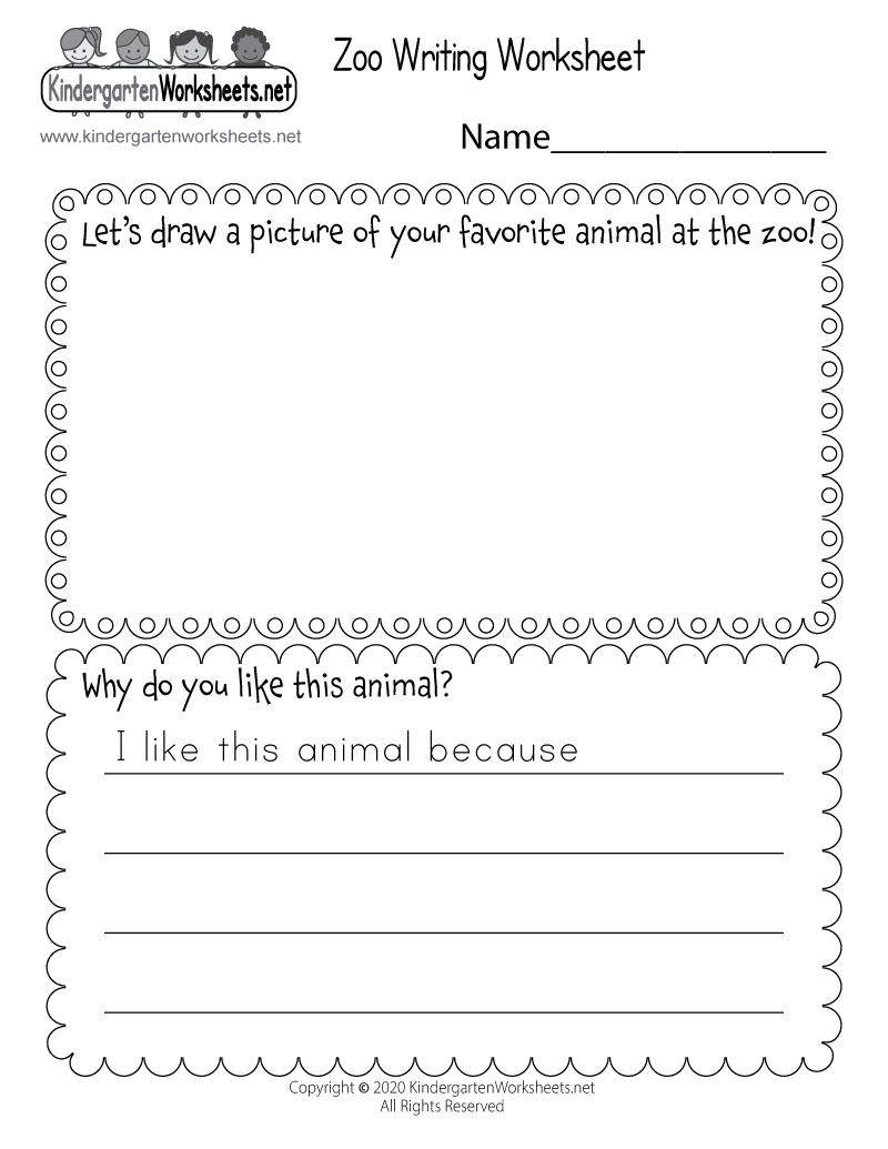 printable worksheet kindergarten