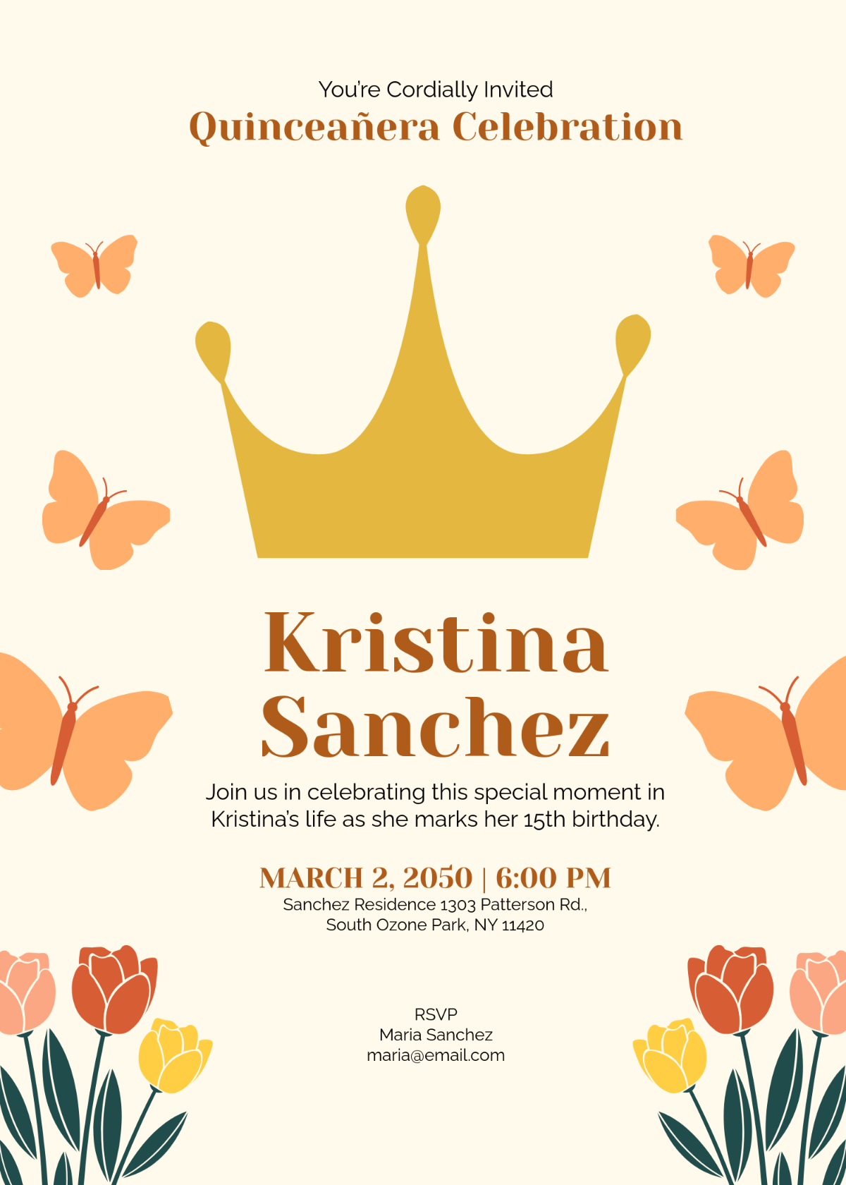 Free Quincea era Invitation Templates Editable And Printable
