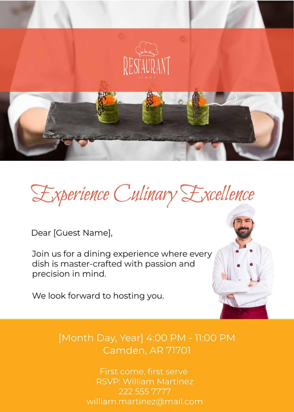email invitation template