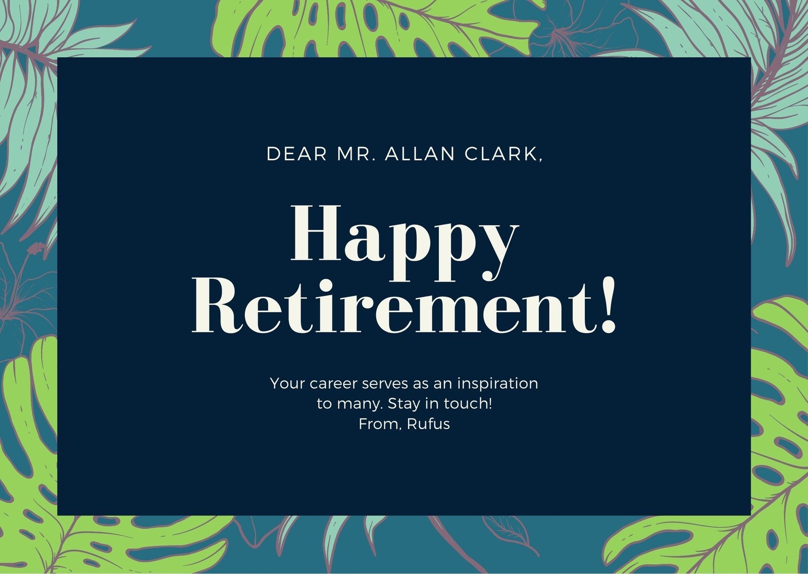 free printable retirement greeting cards