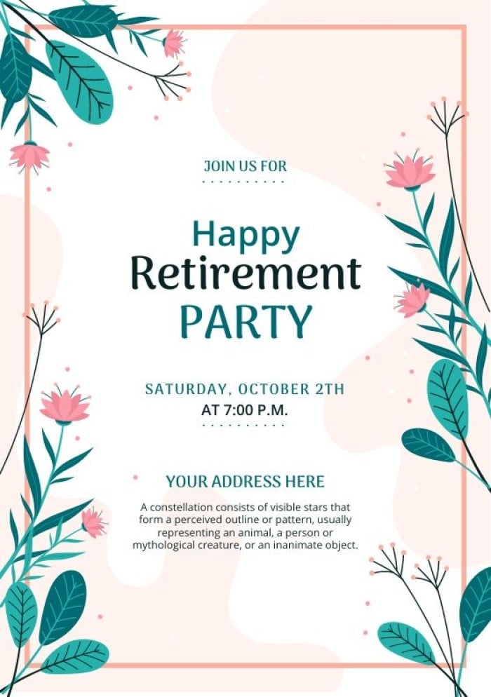 free retirement party invitation templates