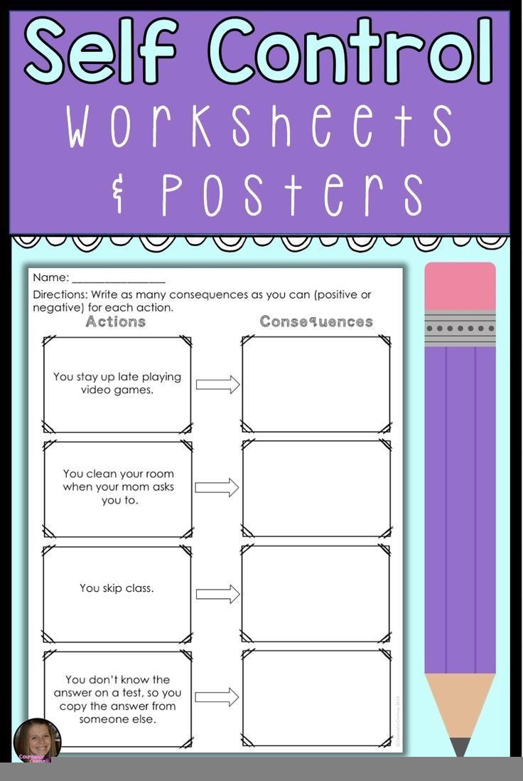 Free Self Control Printable Worksheets Ronald Worksheets