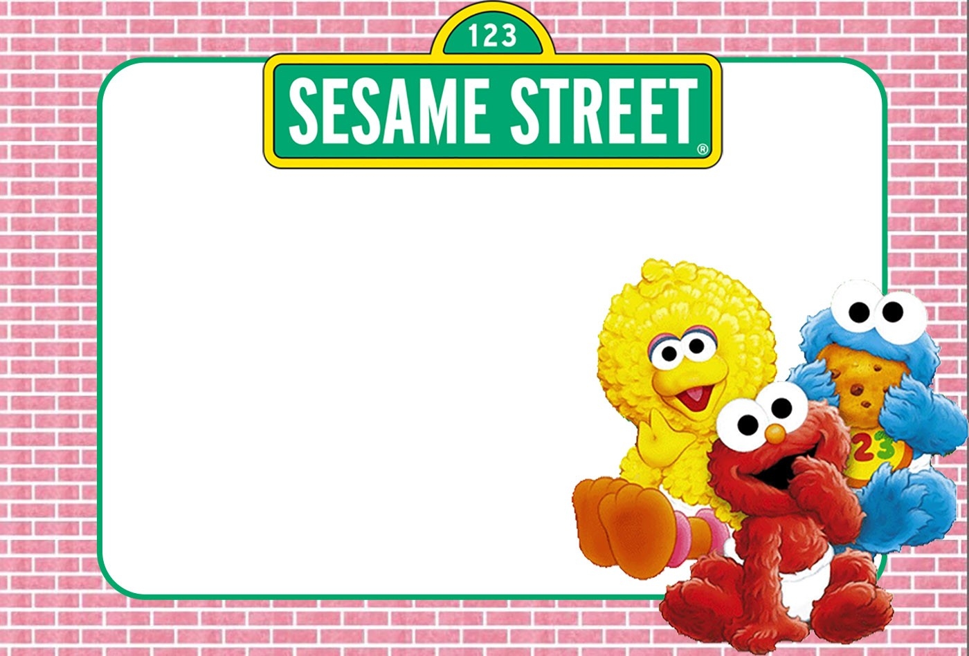 Free Sesame Street Templates Invitations