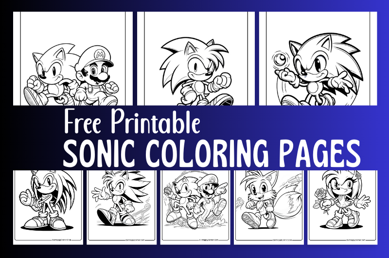 Free Sonic Printable Coloring Pages Unleash Your Inner Artist With 