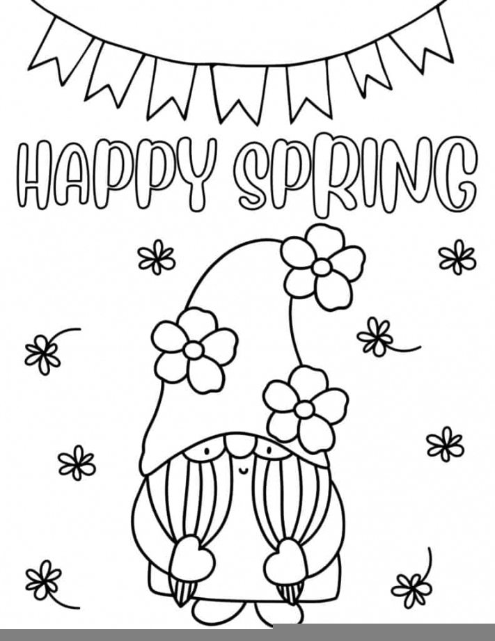 Free Spring Printable Coloring Pages FREE Printable HQ