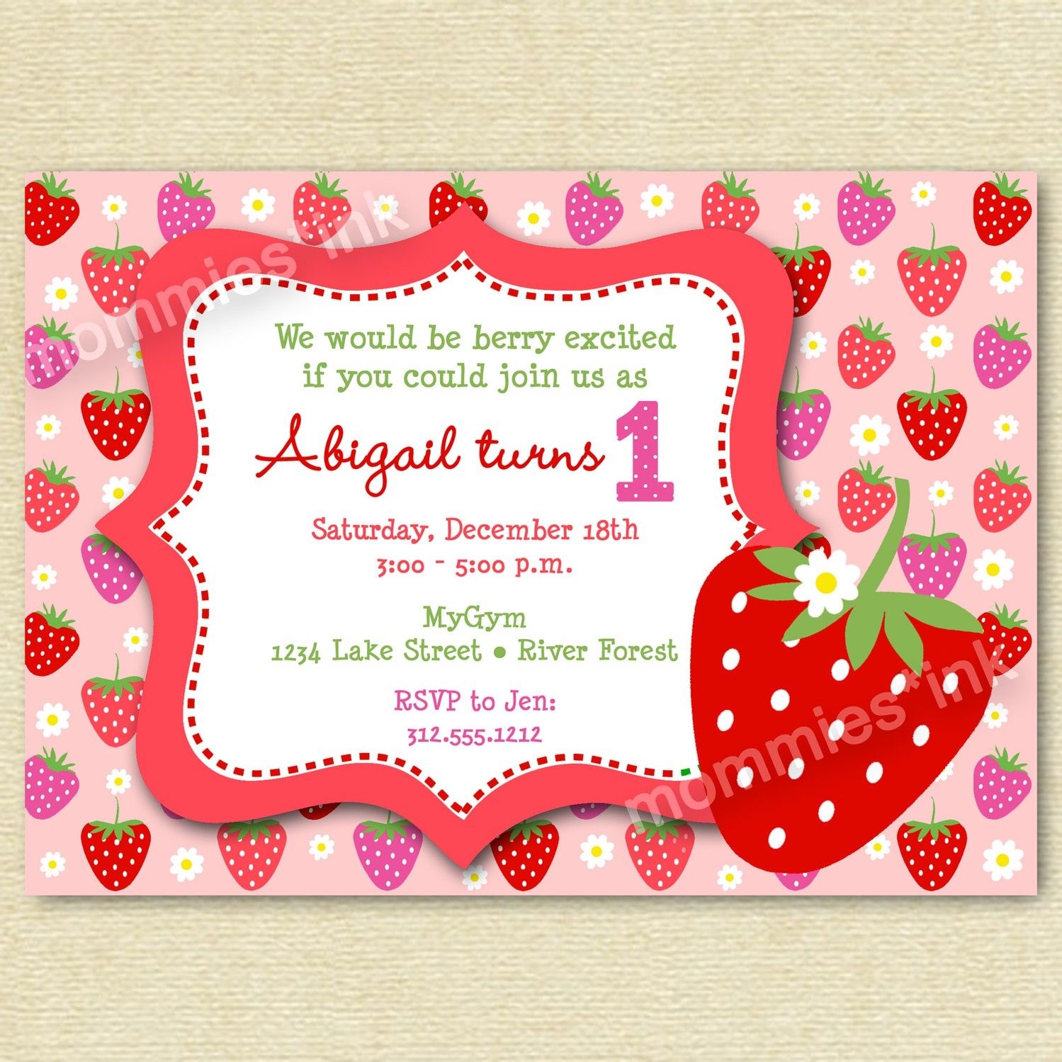 Free Strawberry Invitation Template Printable Word Searches