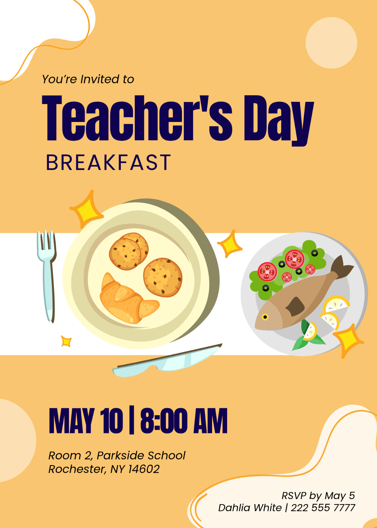 Free Sunday Breakfast Invitation Template Edit Online Download 