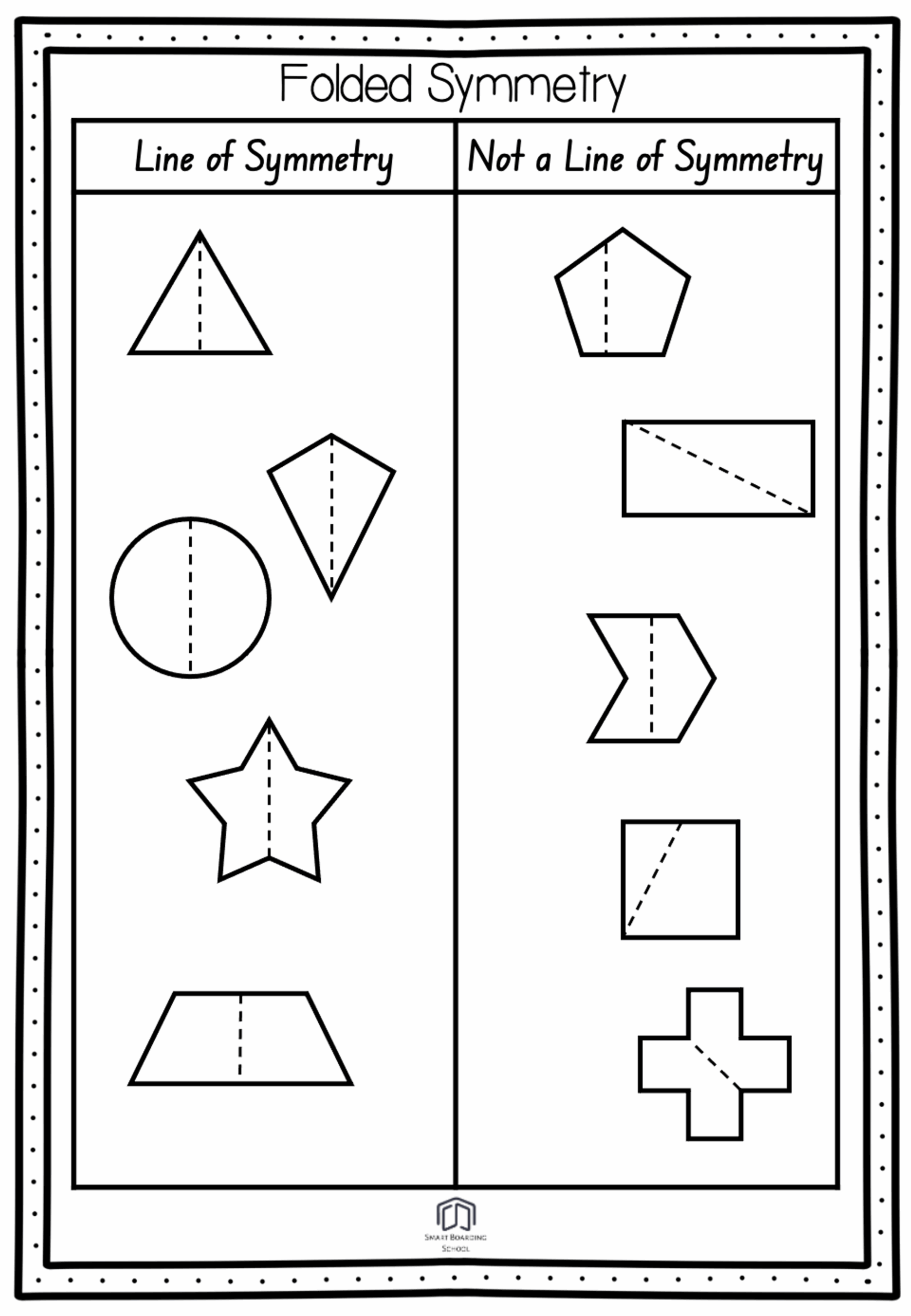 lines of symmetry worksheet