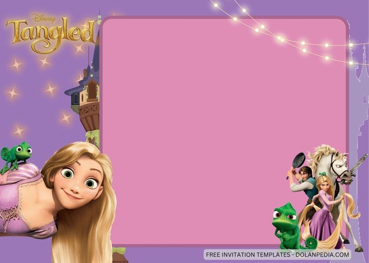 free tangled invitations templates