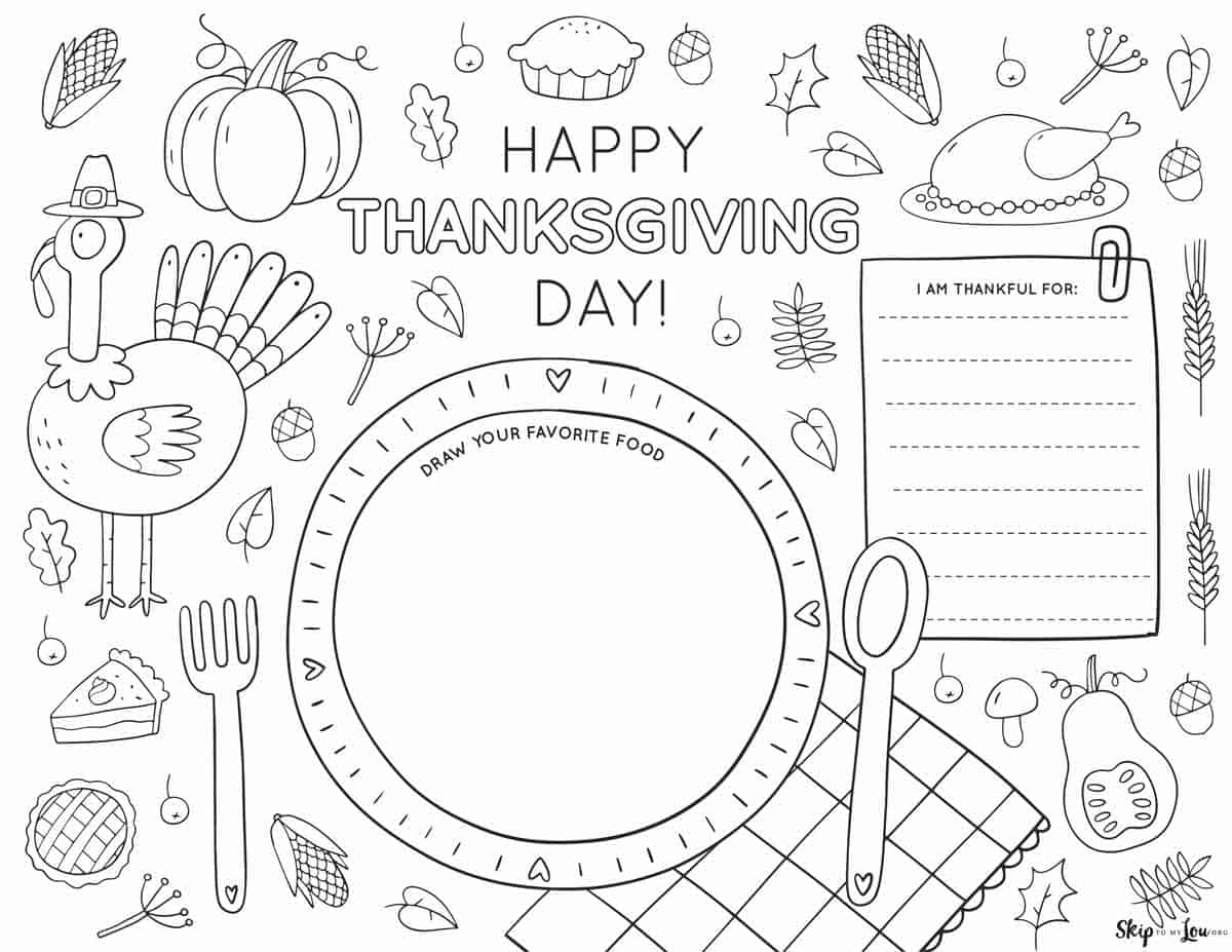 Free Thanksgiving Worksheet For Preschoolers Download Free 