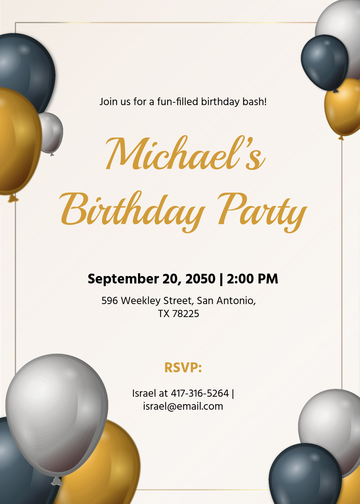 Free Unique Holiday Invitation Template To Edit Online
